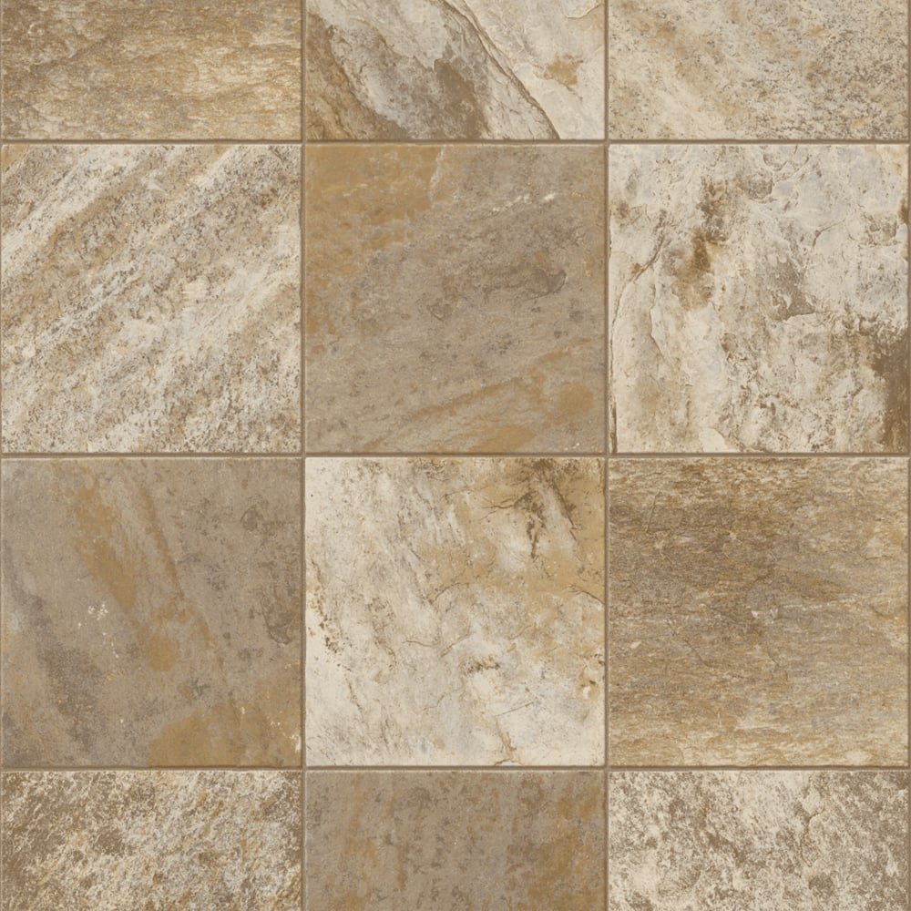 Congoleum ArmorCore Pro UR Valley Path 12-ft W Cut-to-Length River Silt Stone Look Low-Gloss Finish Sheet Vinyl